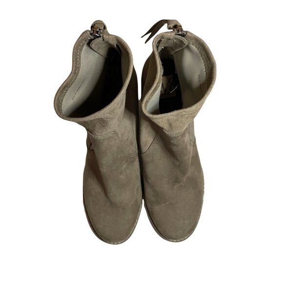 NEW Dolce Vita DV8 Tan Suede Boots w/ Stretch Sz. 10 - Picture 3 of 5
